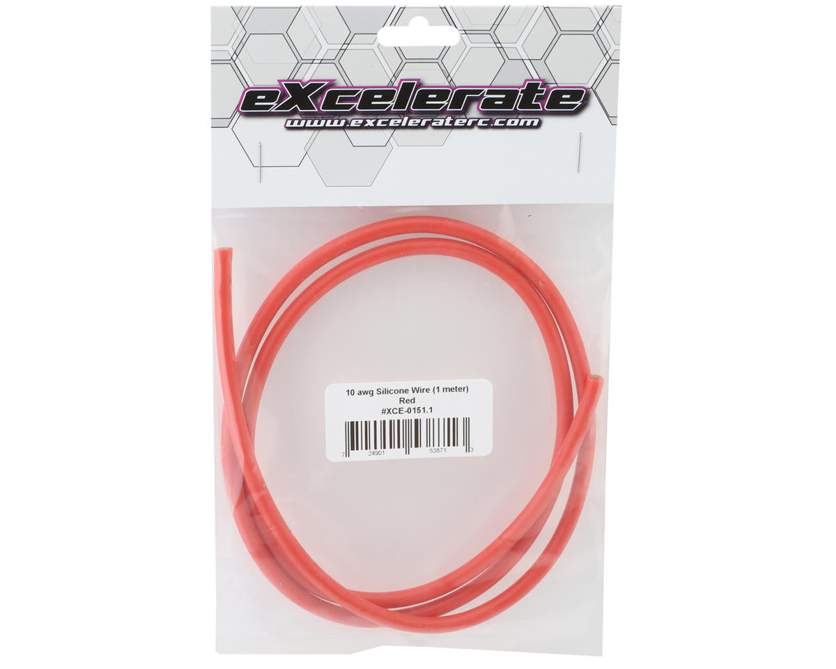 eXcelerate Silicone Wire (Red) (1 Meter) (10AWG)