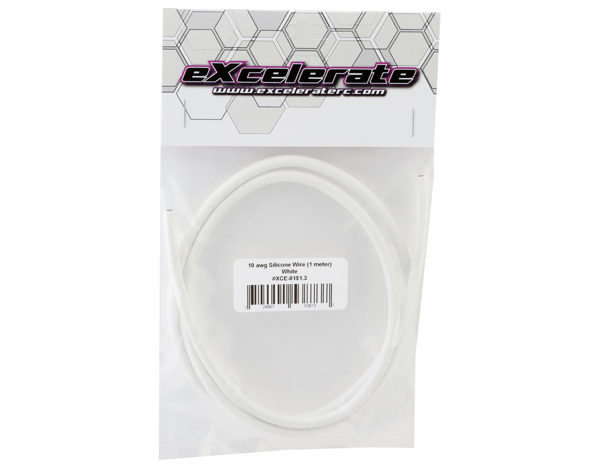 eXcelerate Silicone Wire (White) (1 Meter) (10AWG)