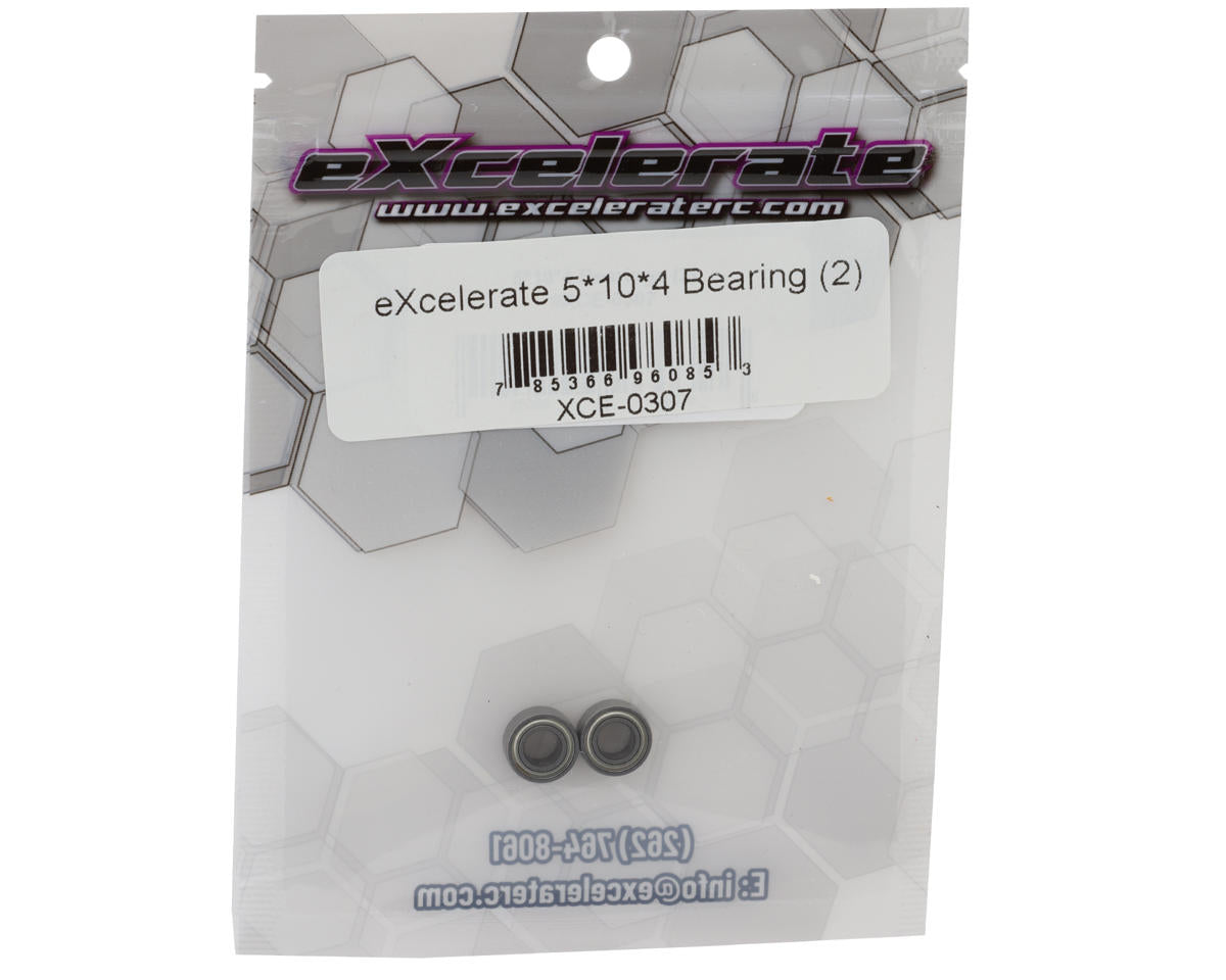 eXcelerate 5x10x4mm Metal Shielded Ball Bearings (2)