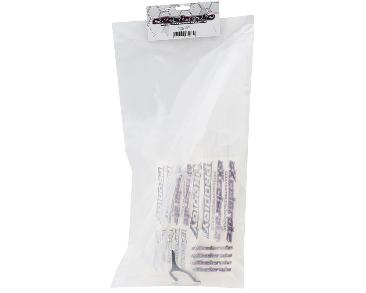 eXcelerate P-Zero Prodigy F1 1/10 Formula Body (Clear) (.020")