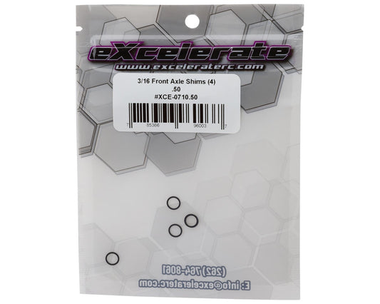 eXcelerate 3/16 Front Axle Shims (4) (0.5mm)