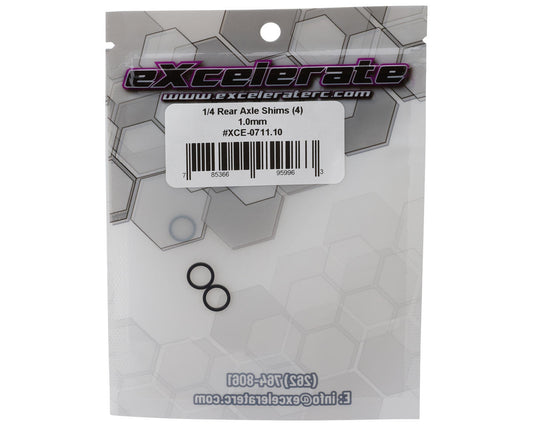 eXcelerate 1/4" Rear Axle Shims (4) (1.0mm)