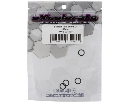 eXcelerate 1/4" Rear Axle Shims (4) (0.25mm)
