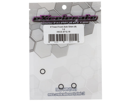 eXcelerate 5x7mm Front Axle Shims (4) (1.0mm)