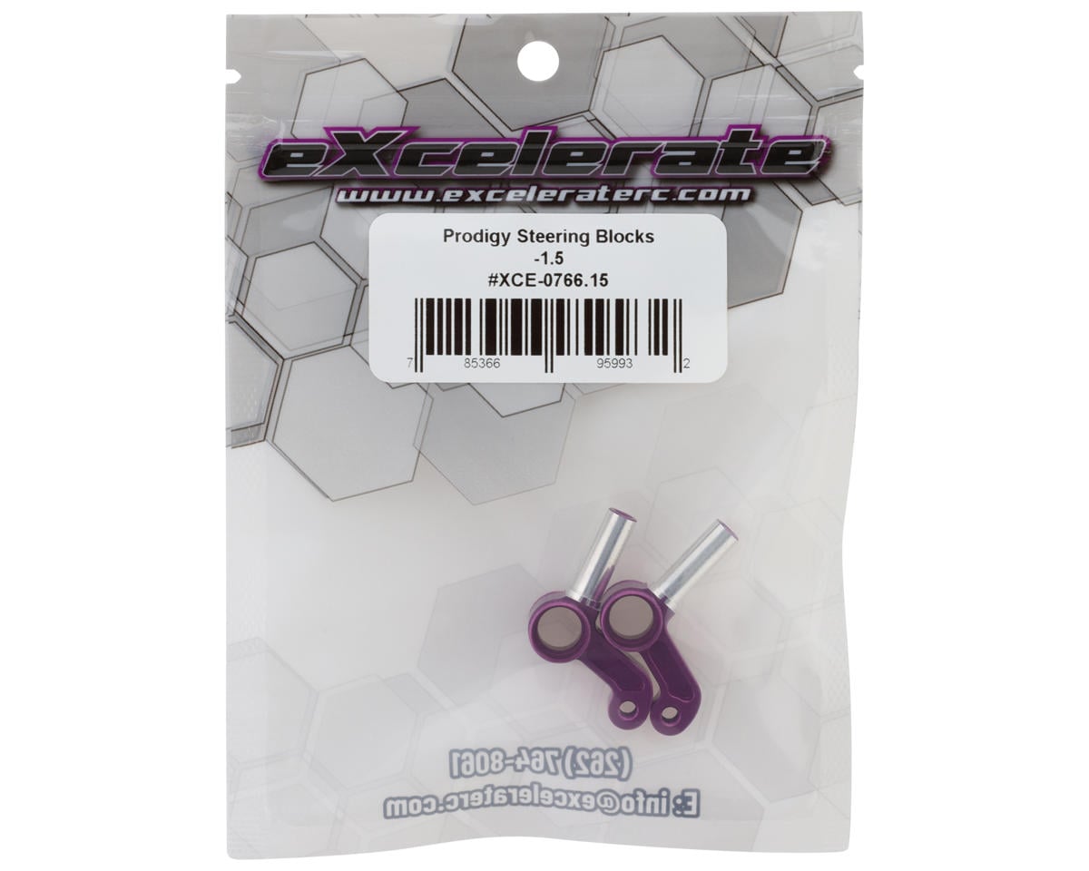 eXcelerate Prodigy Aluminum Steering Blocks (1.5 Degree) (2)