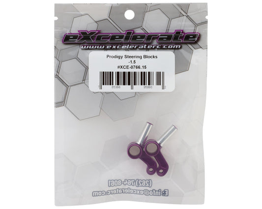 eXcelerate Prodigy Aluminum Steering Blocks (1.5 Degree) (2)