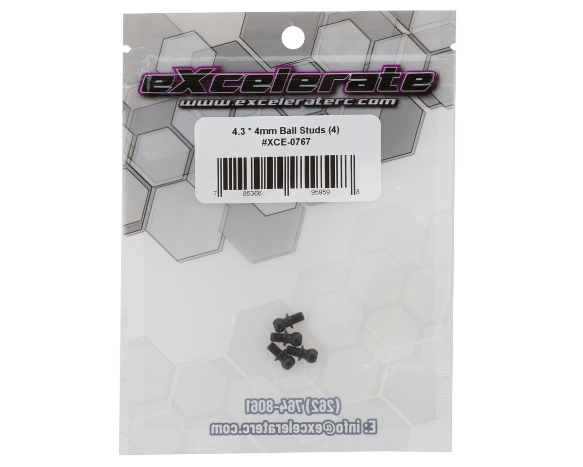 eXcelerate 4.3mm Ball Studs (4)