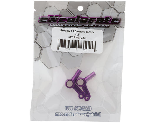 eXcelerate Prodigy F1 Aluminum Steering Blocks (2) (-1.5°)