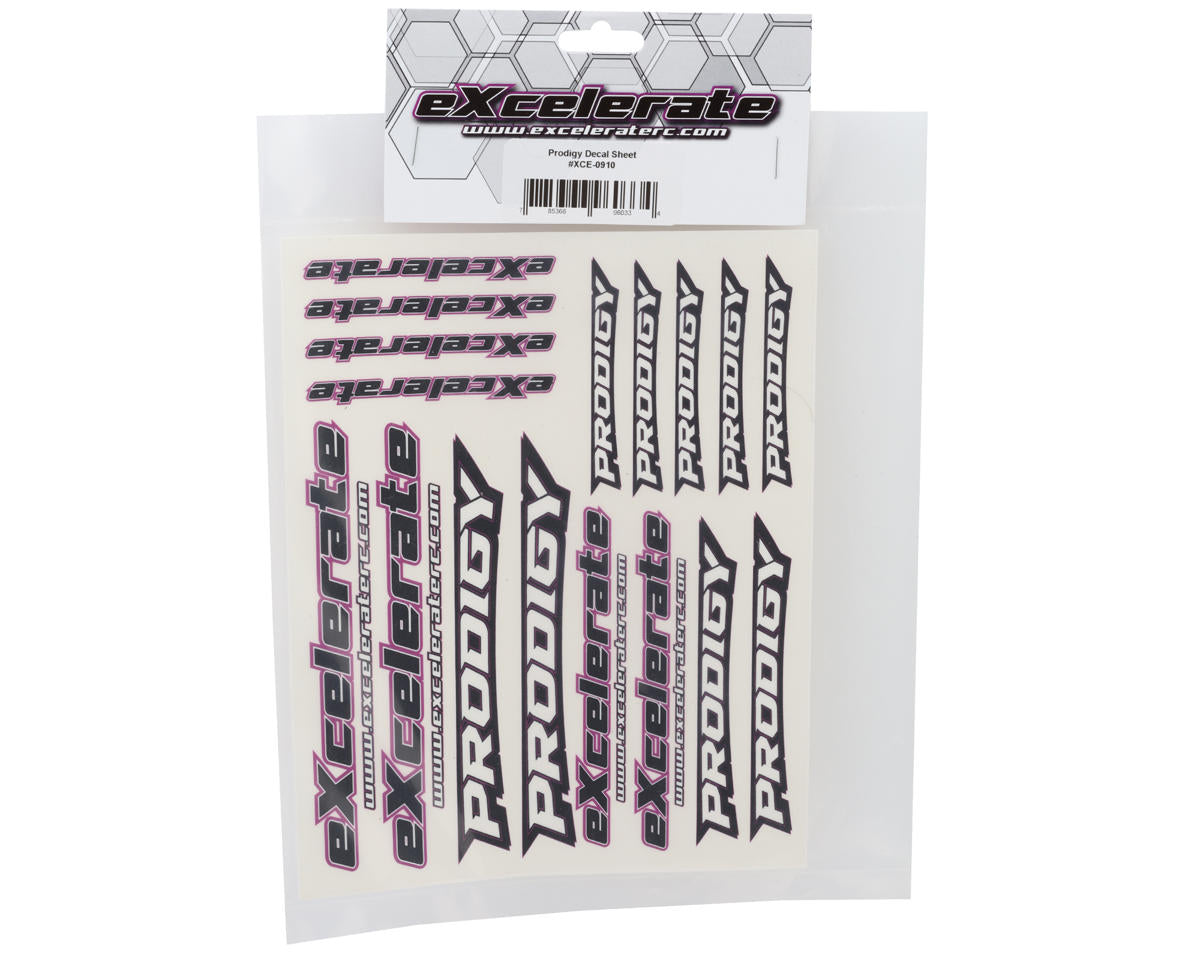 eXcelerate Prodigy Decal Sheet