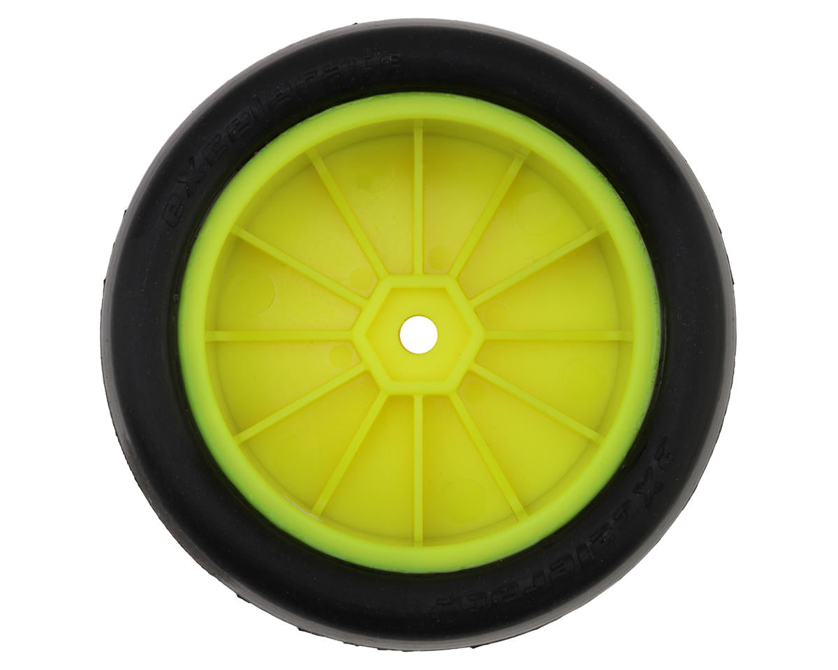 eXcelerate 2.2" Front 2WD Buggy Slick Pre-Mounted Tires (Yellow) (2) (White)