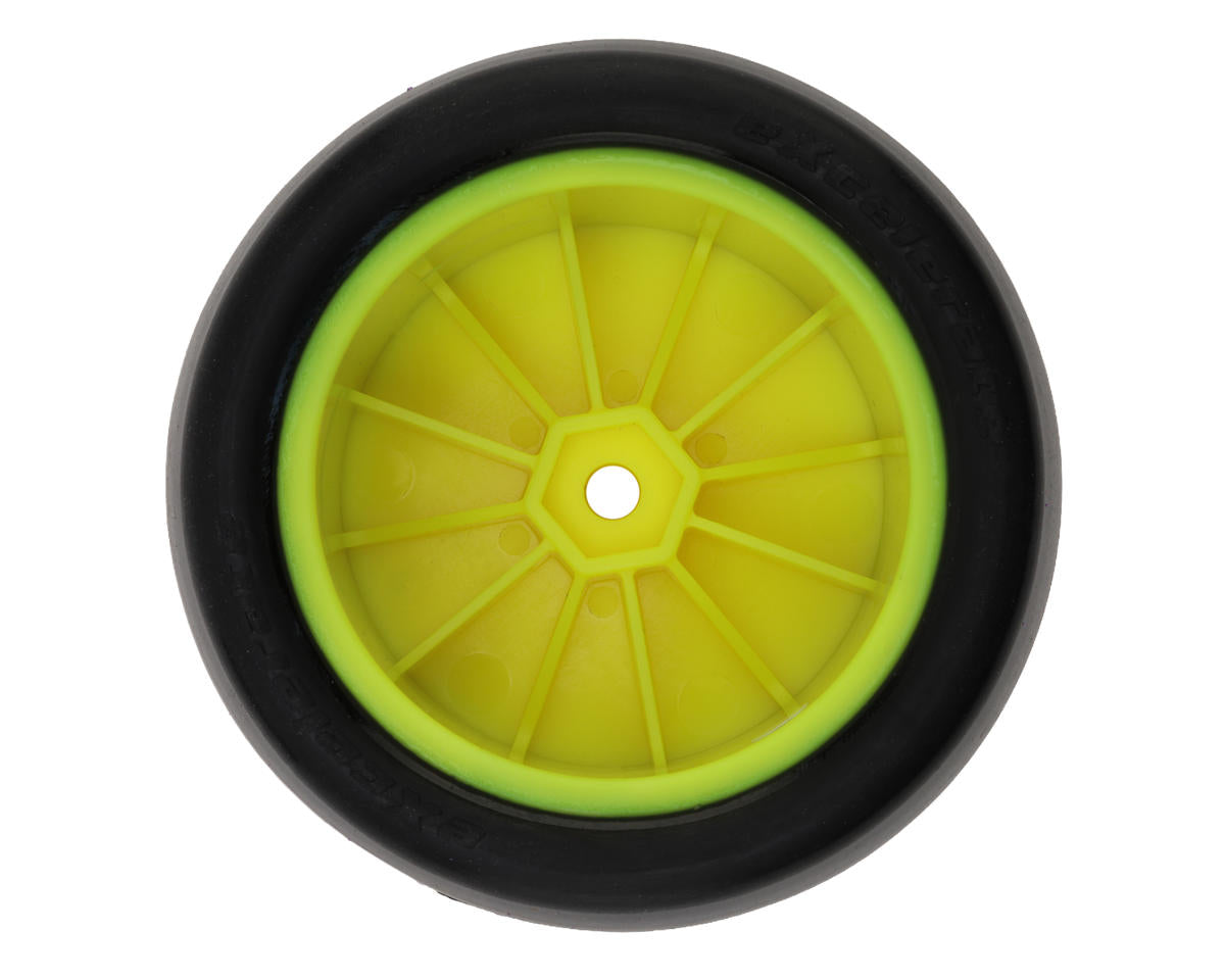 eXcelerate 2.2" Rear Buggy Slick Pre-Mounted Tires (Yellow) (2) (White)