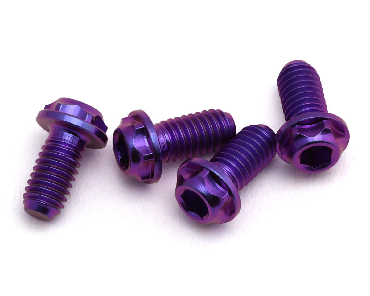 eXcelerate 3mm Low Profile Titanium Screws (Purple) (4) (3x6mm)