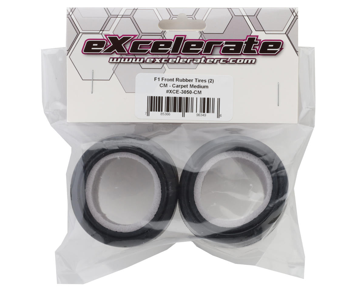 eXcelerate F1 Front Rubber Tires (2) (Medium)