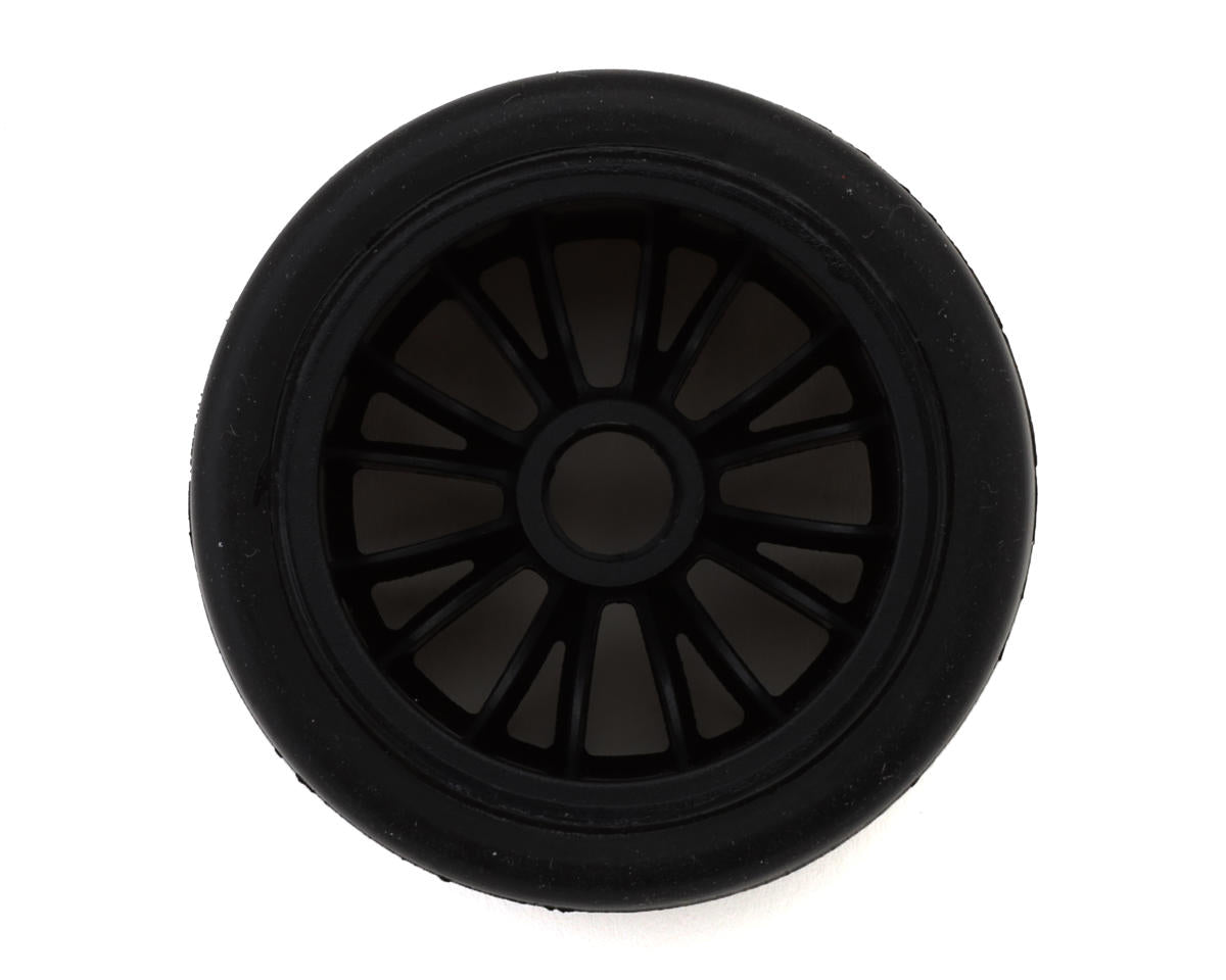 eXcelerate F1 Pre-Mounted Front Asphalt Rubber Tires (2) (Purple)