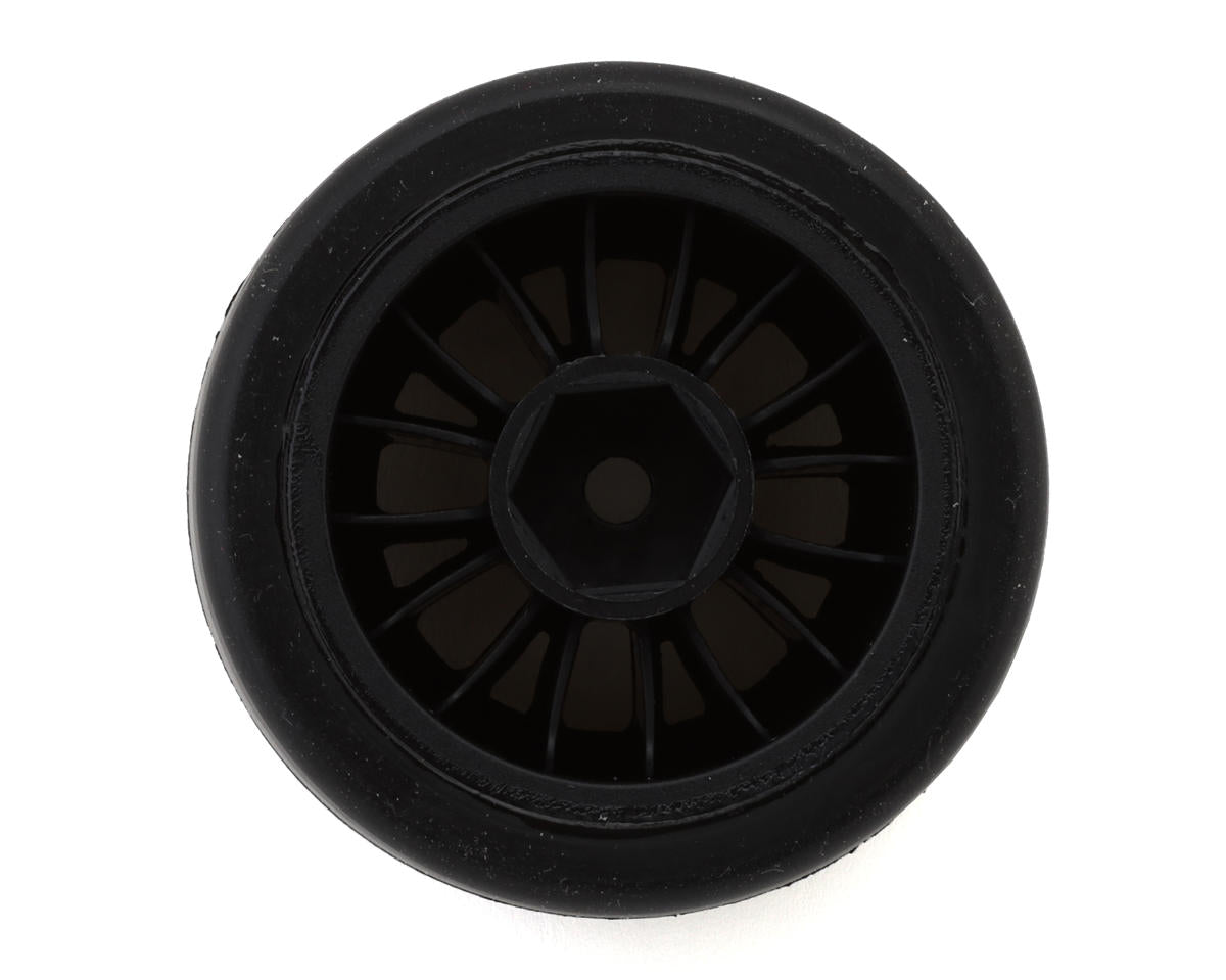 eXcelerate F1 Pre-Mounted Rear Asphalt Rubber Tires (2) (Yellow)