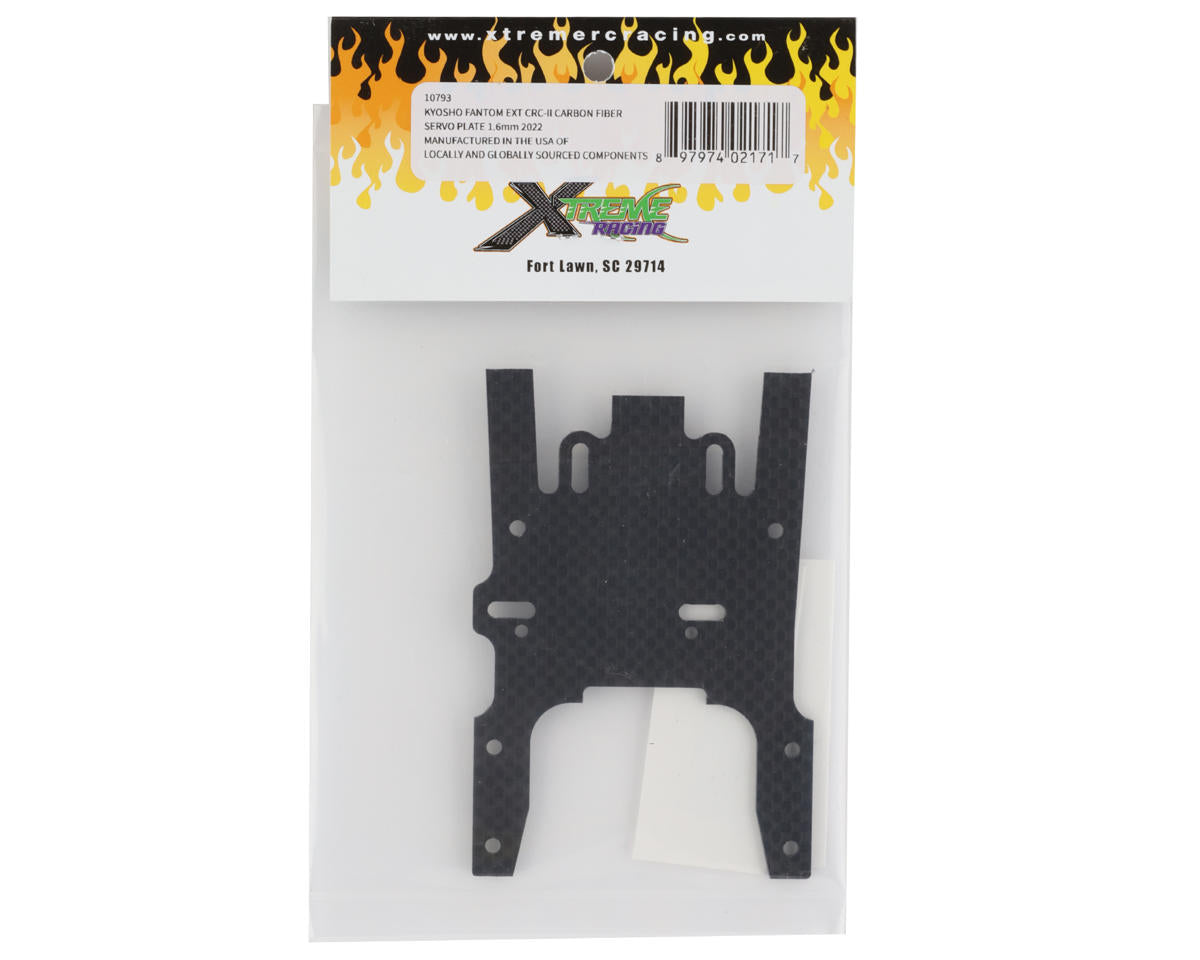 Xtreme Racing Kyosho Fantom EXT CRC-II Carbon Fiber Servo Plate 2022V (1.6mm)