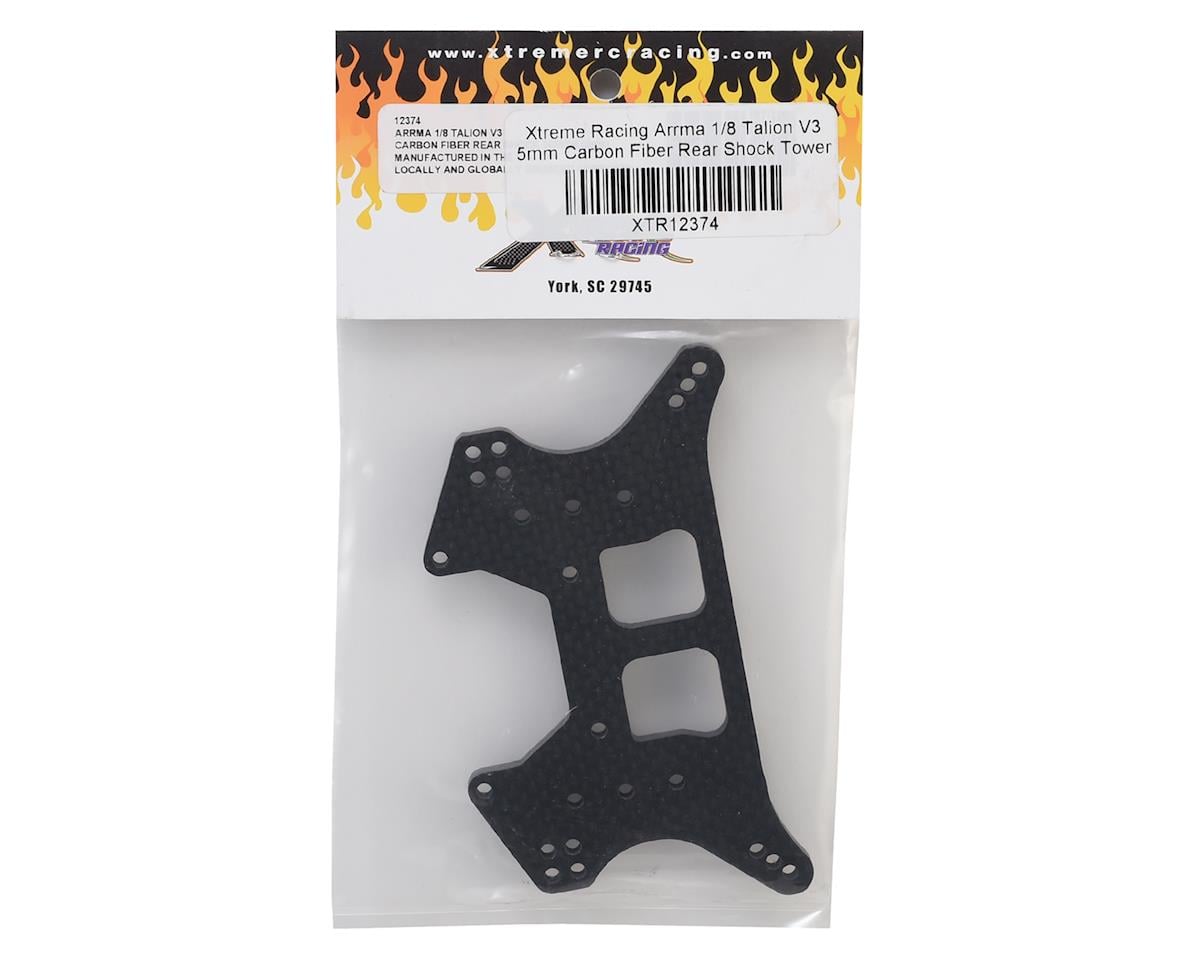 Xtreme Racing 5mm Carbon Fiber Arrma Talion V3 Rear Shock Tower