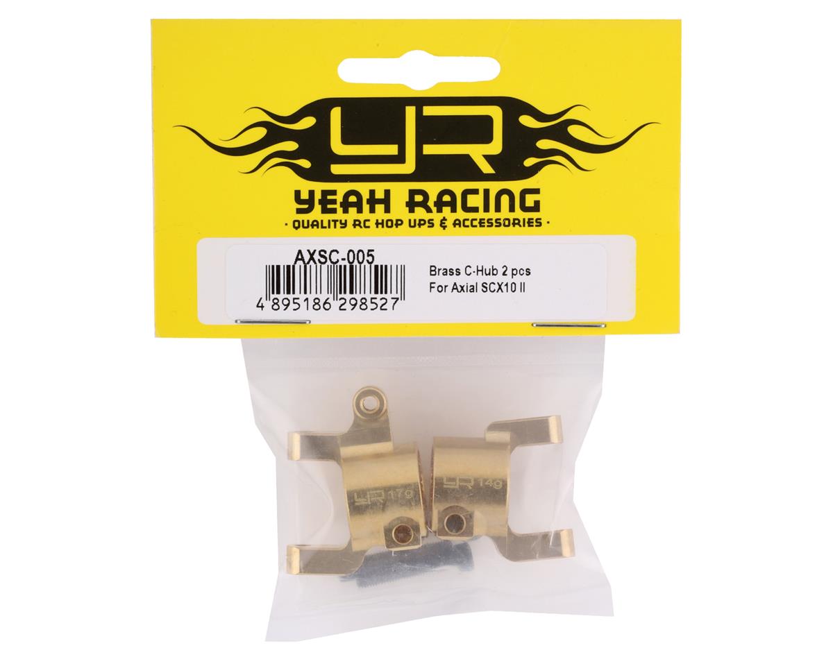 Yeah Racing Axial SCX10 II High Mass Brass Left & Right C-Hub Set (2)