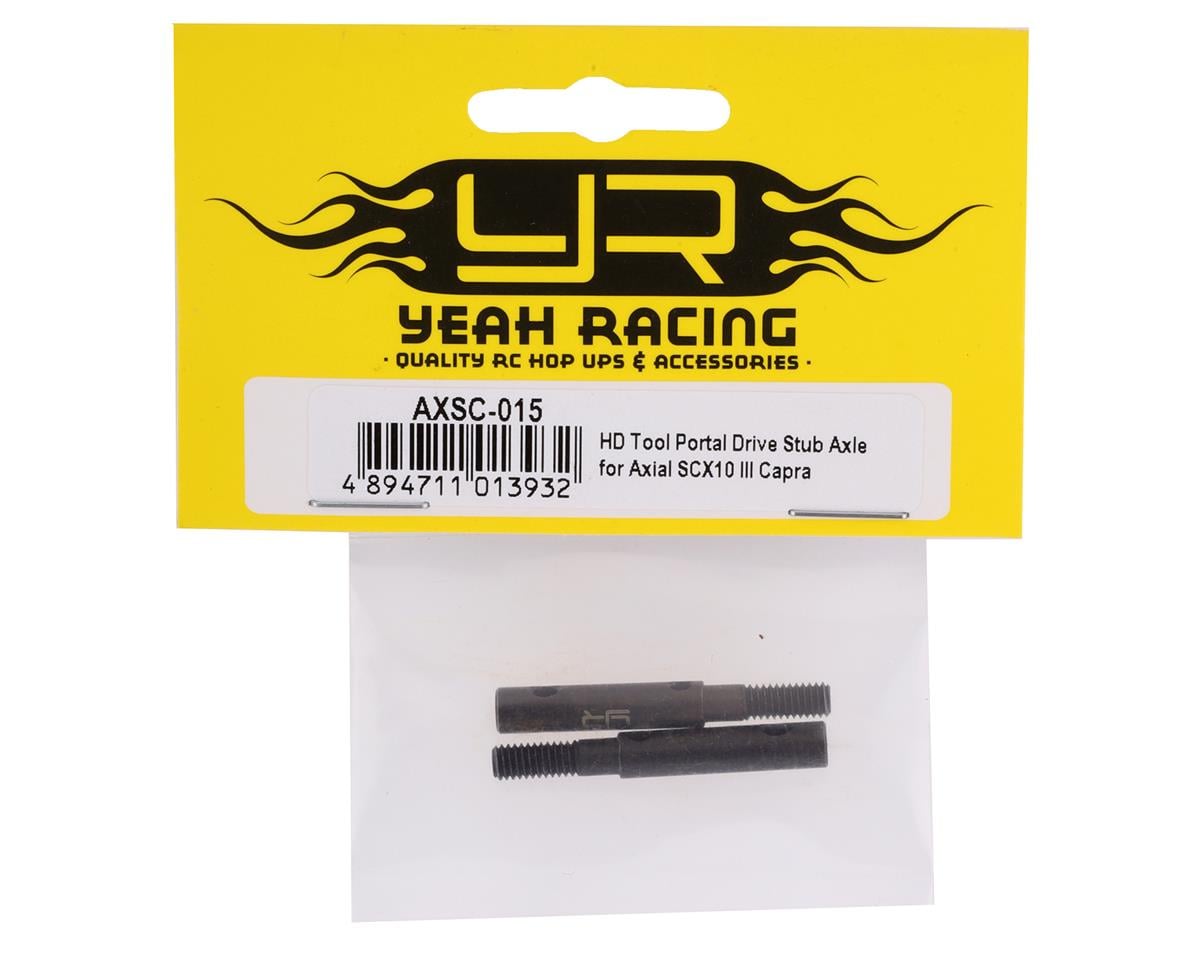 Yeah Racing Axial SCX10 III/Capra 1.9 HD Steel Portal Stub Axles (2)