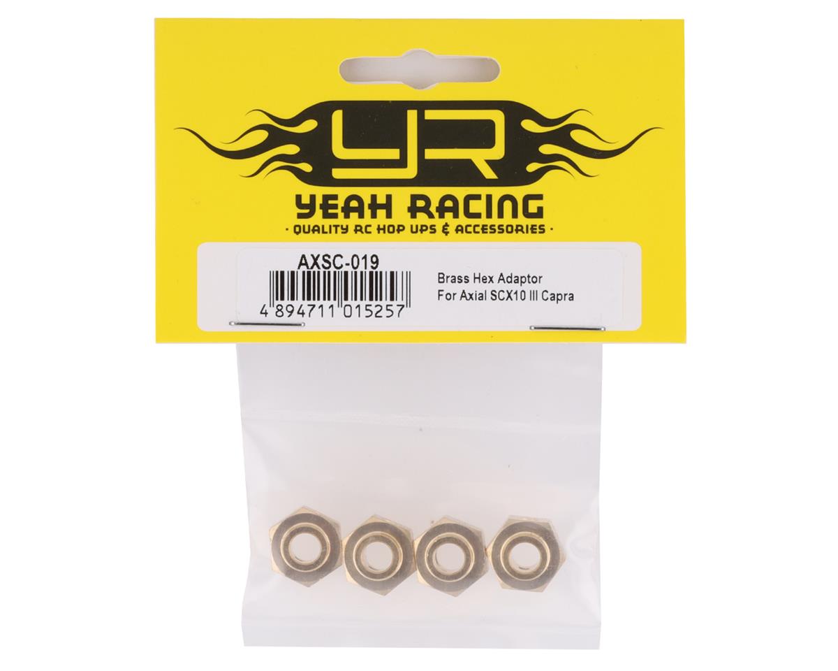 Yeah Racing Axial SCX10 III/Capra Brass 12mm Hexes (4)