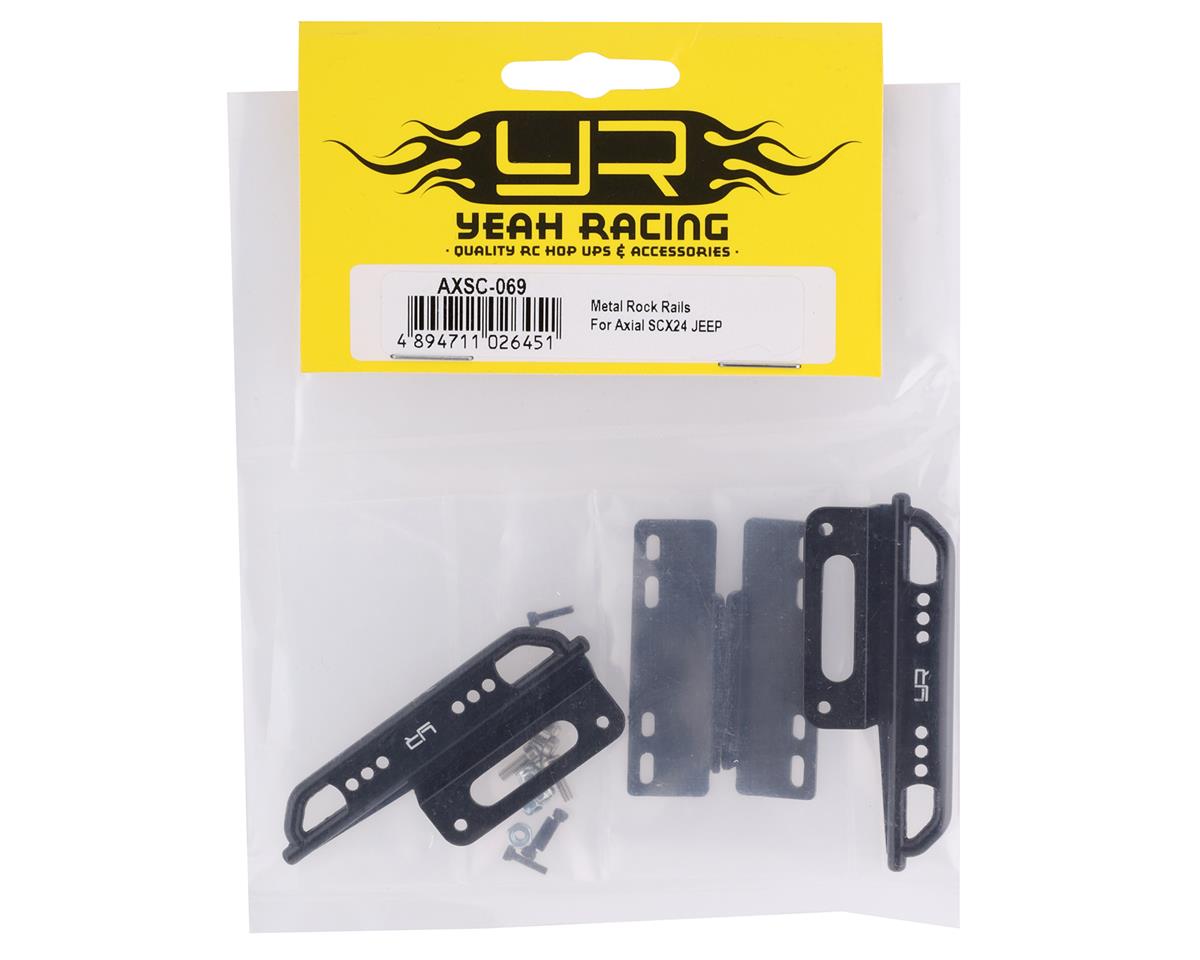 Yeah Racing Axial SCX24 Rock Sliders (Black) (AXI90081 & AXI00002V2)