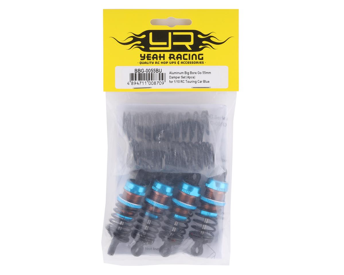 Yeah Racing Aluminum Go Big Bore Touring Shocks (Blue) (4) (55mm)