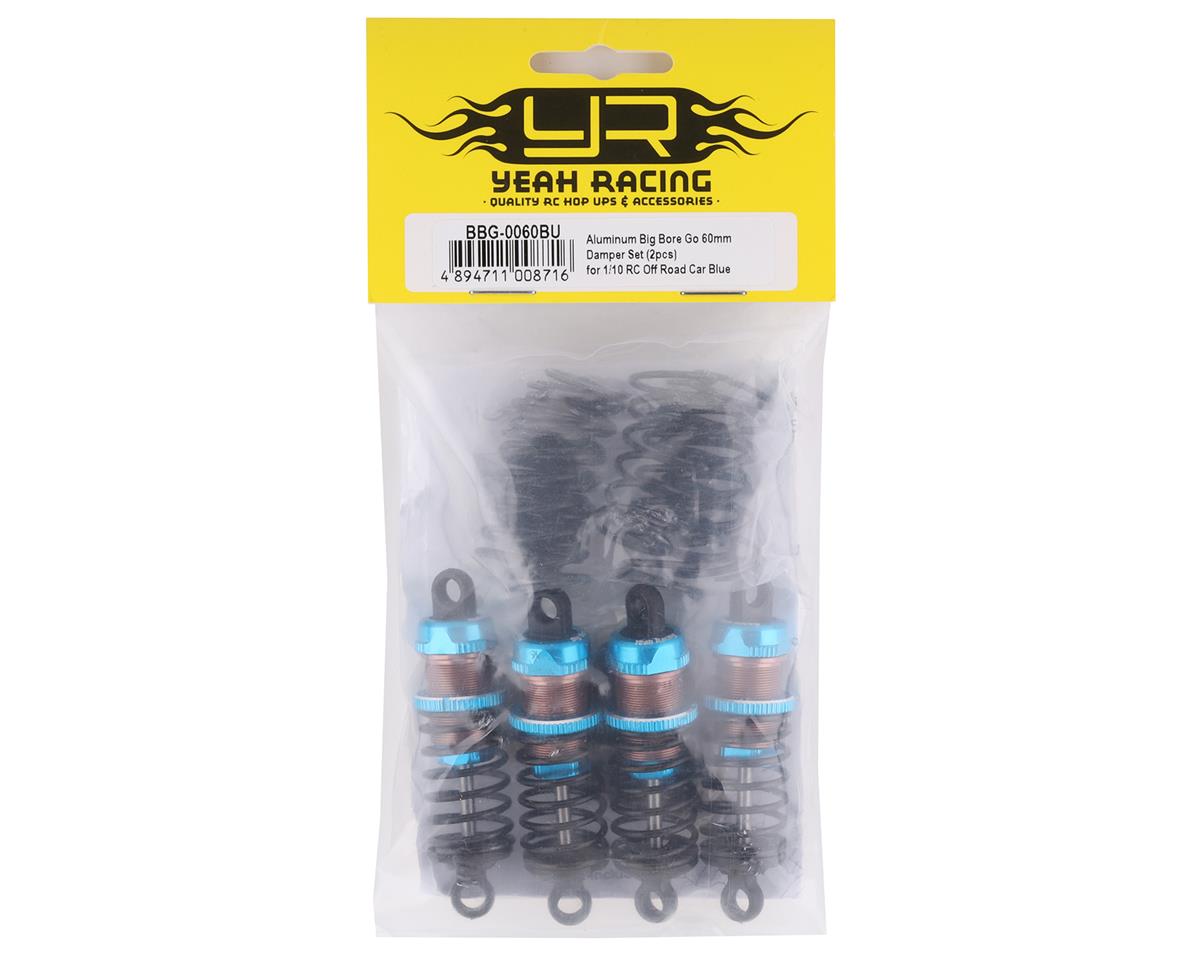 Yeah Racing Aluminum Go Big Bore Touring Shocks (Blue) (4) (60mm)
