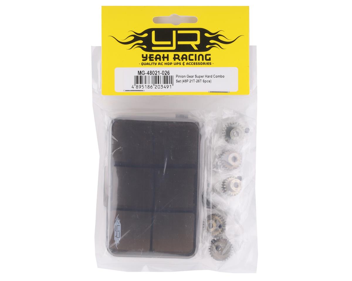 Yeah Racing Hard Coated 48P Aluminum Pinion Gear Set (21, 22, 23, 24, 25, 26T)