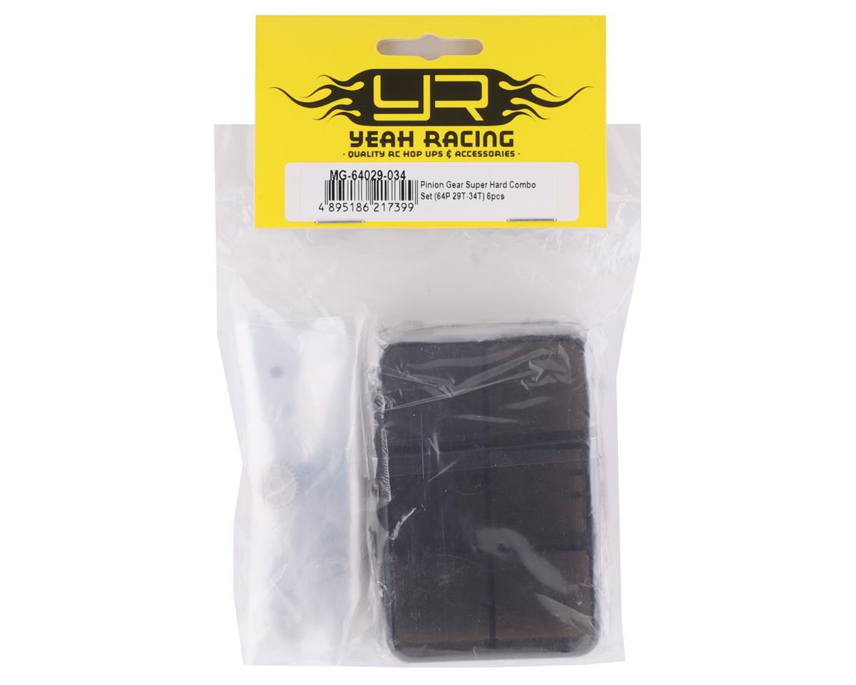 Yeah Racing Hard Coated 64P Aluminum Pinion Gear Set (29, 30, 31, 32, 33, 34T)