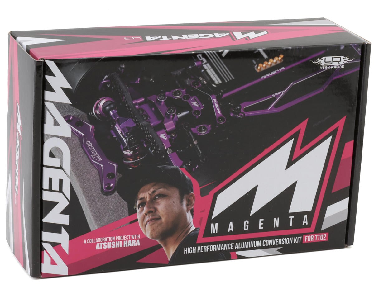 Yeah Racing Tamiya TT-02 Magenta Aluminum Performance Conversion Kit (Purple)