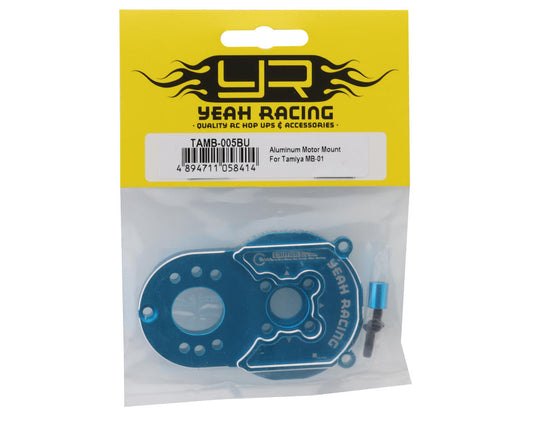 Yeah Racing Tamiya MB-01/BT-01 Aluminum Motor Mount (Blue)