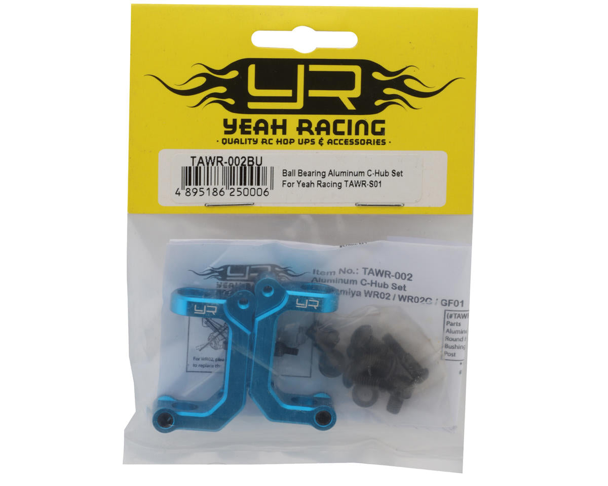 Yeah Racing Tamiya GF-01/WR-02 Aluminum C-Hubs (Blue) (2)