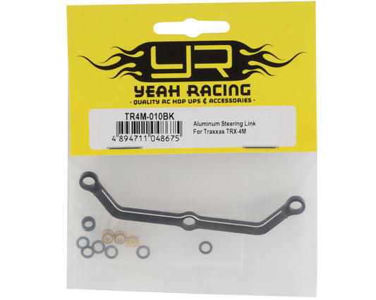 Yeah Racing Aluminum Steering Link for Traxxas TRX-4M (Black)