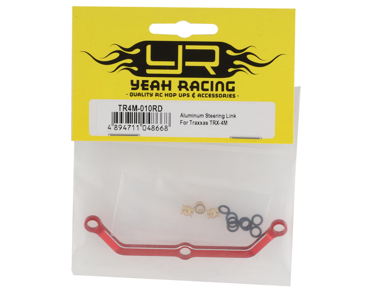 Yeah Racing Aluminum Steering Link for Traxxas TRX-4M (Red)