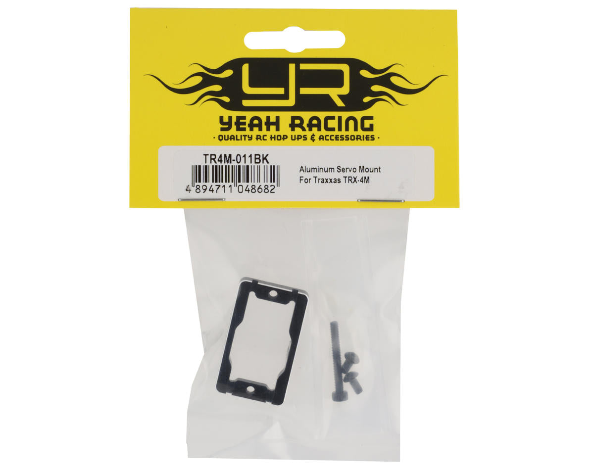 Yeah Racing Aluminum Servo Mount for Traxxas TRX-4M (Black)