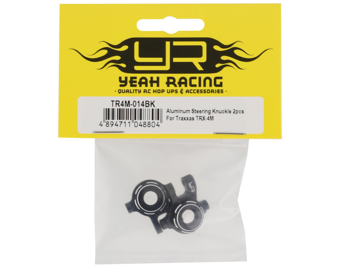Yeah Racing Aluminum Steering Knuckles for Traxxas TRX-4M (Black) (2)