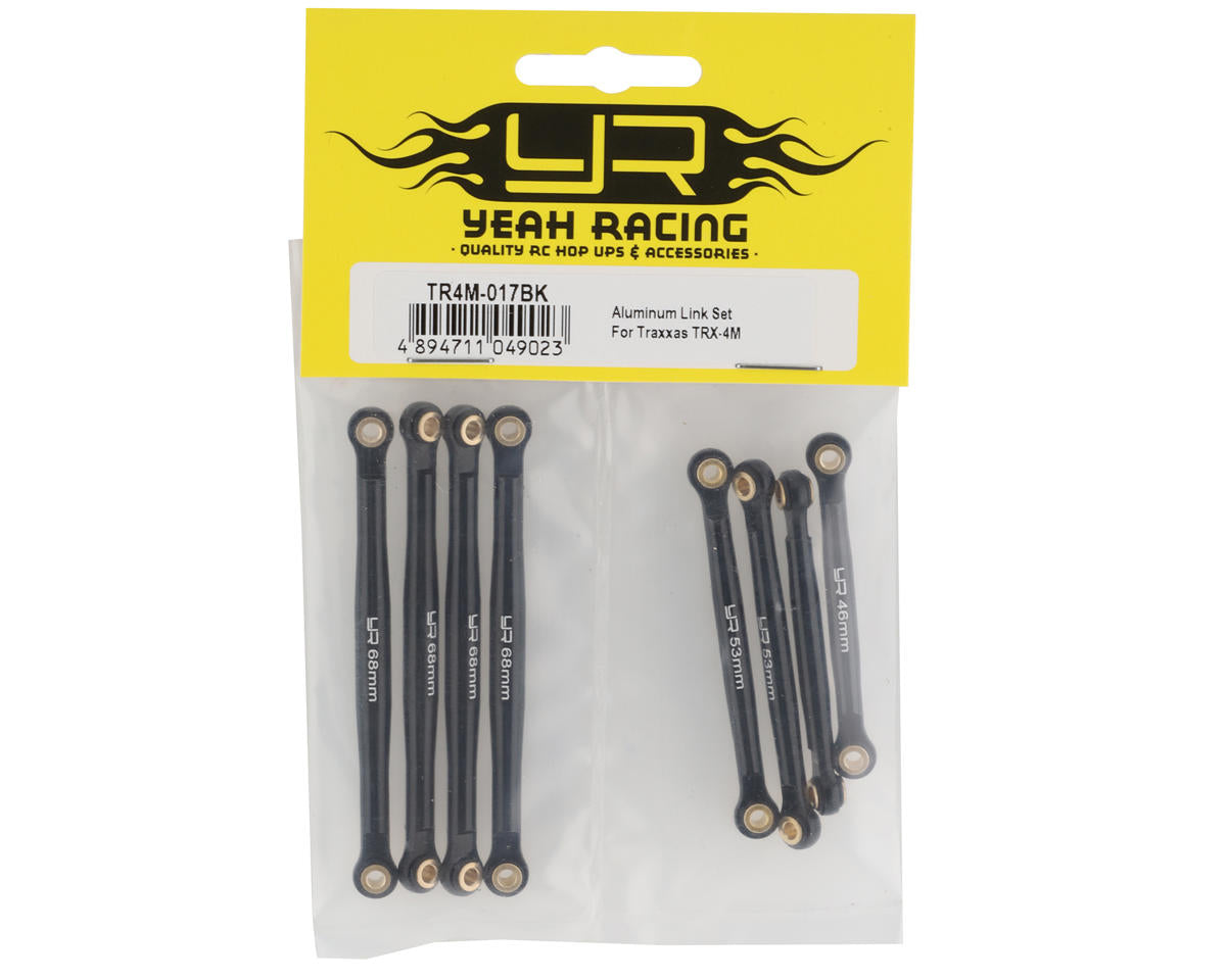 Yeah Racing Aluminum Suspension Link Set for Traxxas TRX-4M (Black)