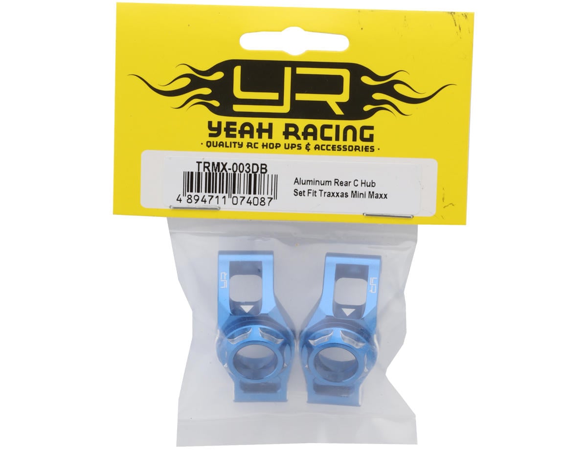 Yeah Racing Aluminum Rear Hubs for Traxxas® Mini Maxx® (Blue) (2)