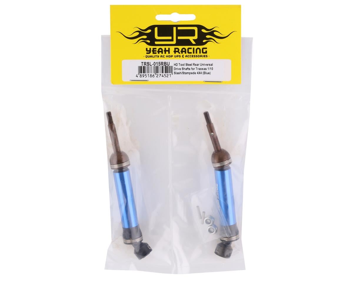 Yeah Racing HD Rear Driveshafts for Traxxas Slash/Stampede 4x4 (Blue)