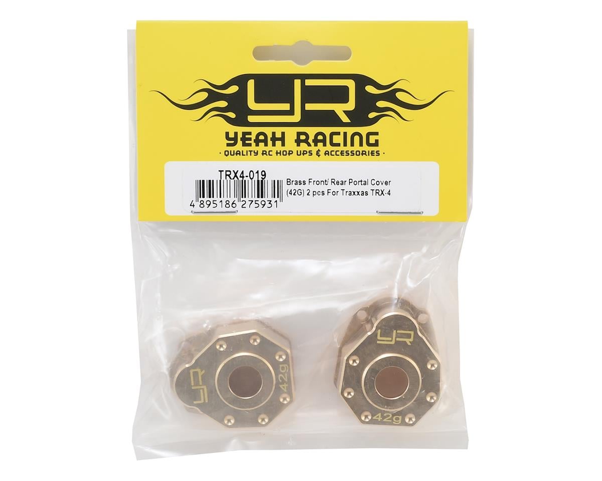 Yeah Racing Brass Portal Cover Set for Traxxas TRX-4 (2) (42g)