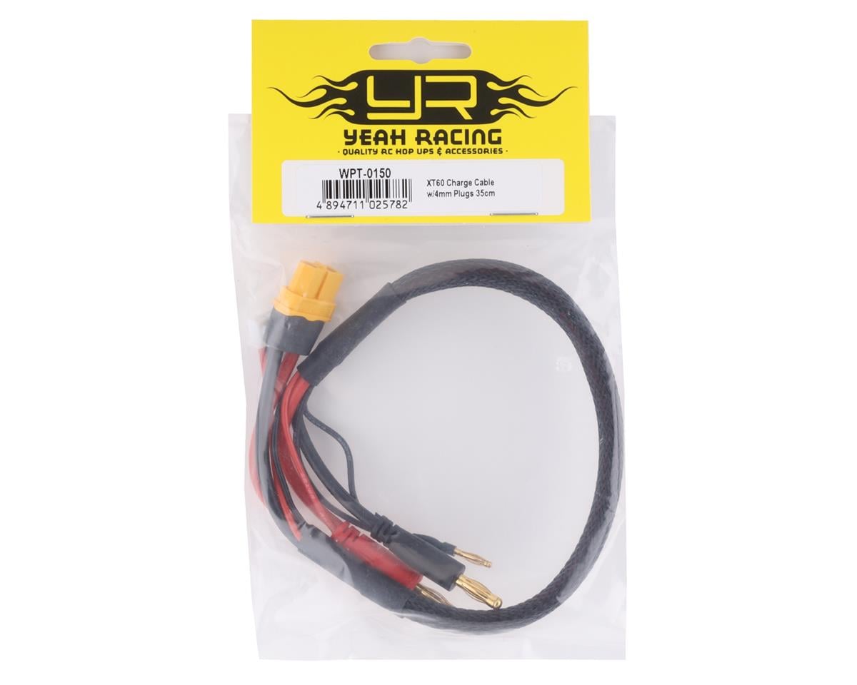 Yeah Racing 2S Charge/Balance Adapter Cable (XT60 Female to 4mm Bullets)