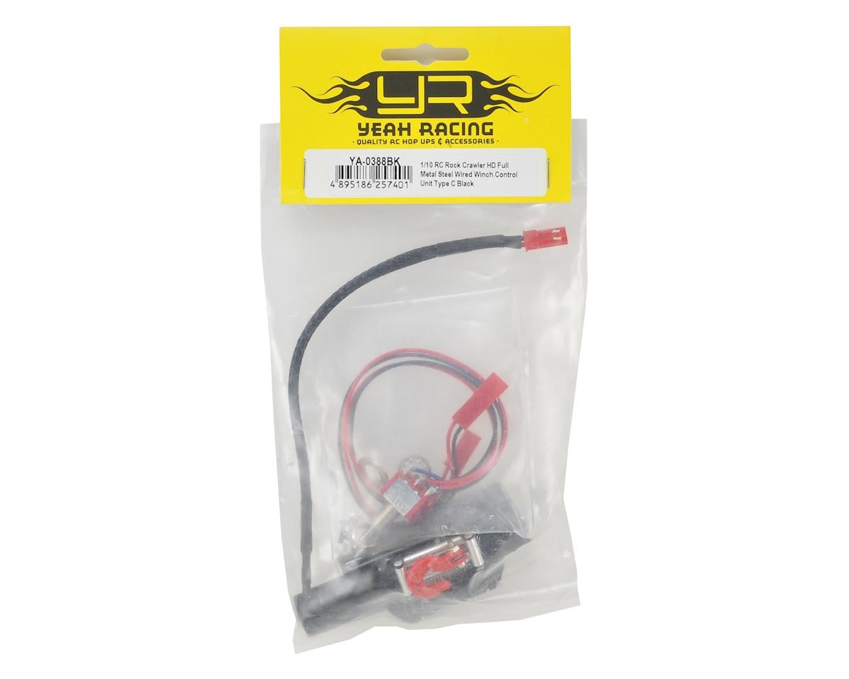 Yeah Racing 1/10 Scale Crawler Aluminum Winch (Black) (Type C)