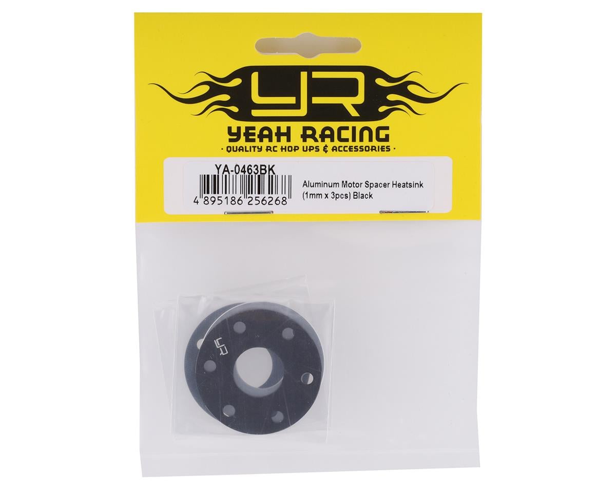 Yeah Racing Aluminum 540 Motor Heatsink Spacers (Black) (3)