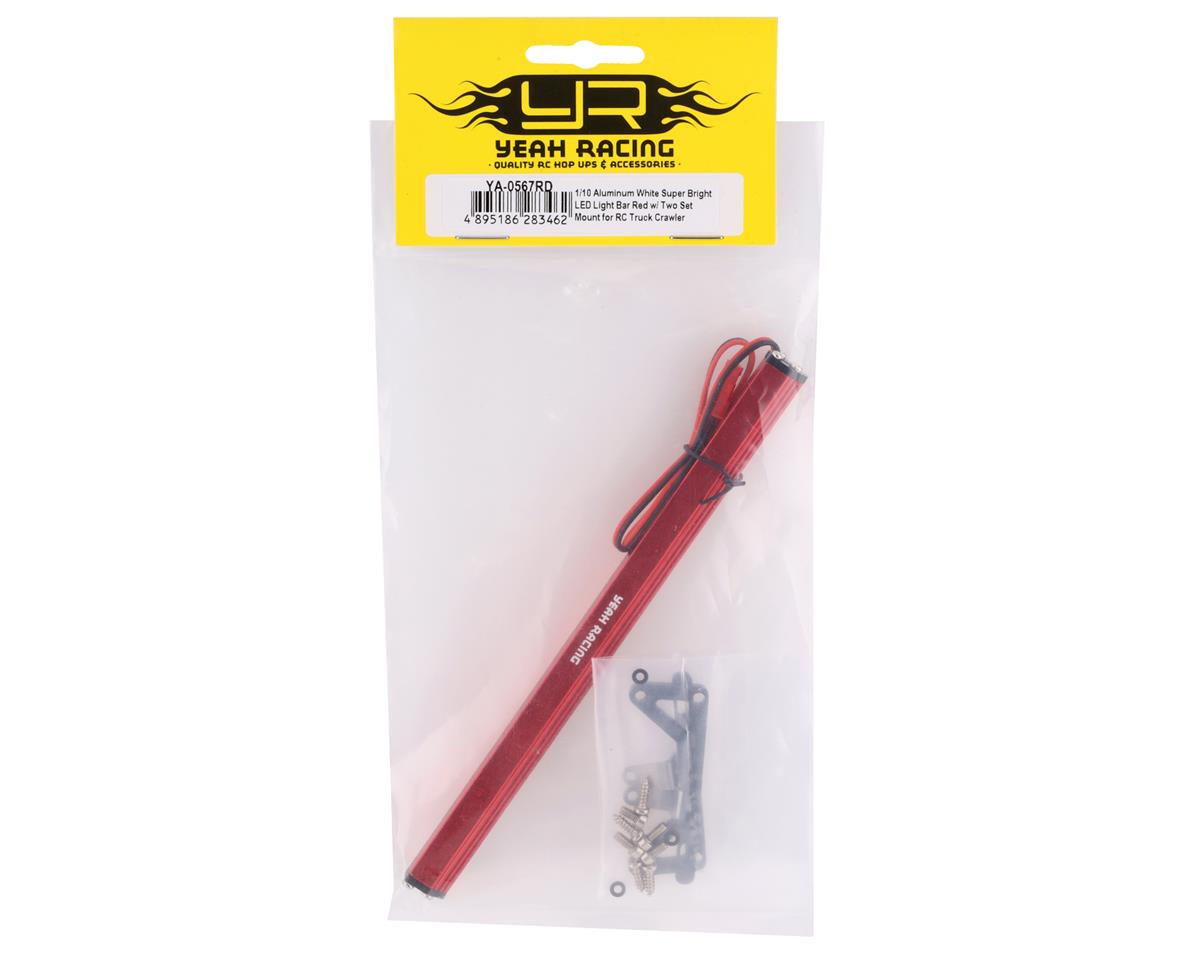 Yeah Racing HV Aluminum LED Light Bar (Red) (159x100mm)