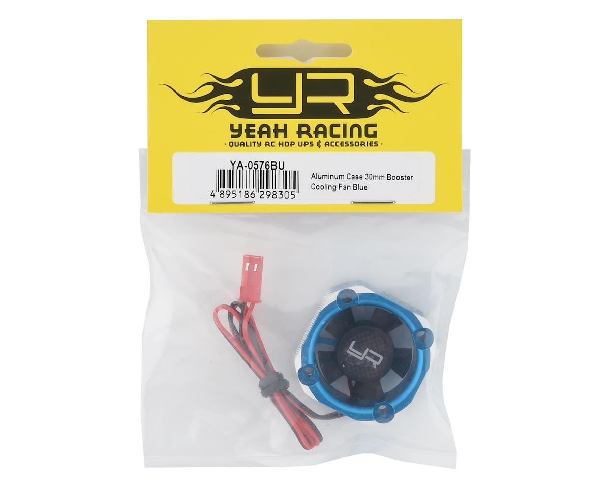 Yeah Racing 30x30mm Aluminum Case Booster Fan (Blue)