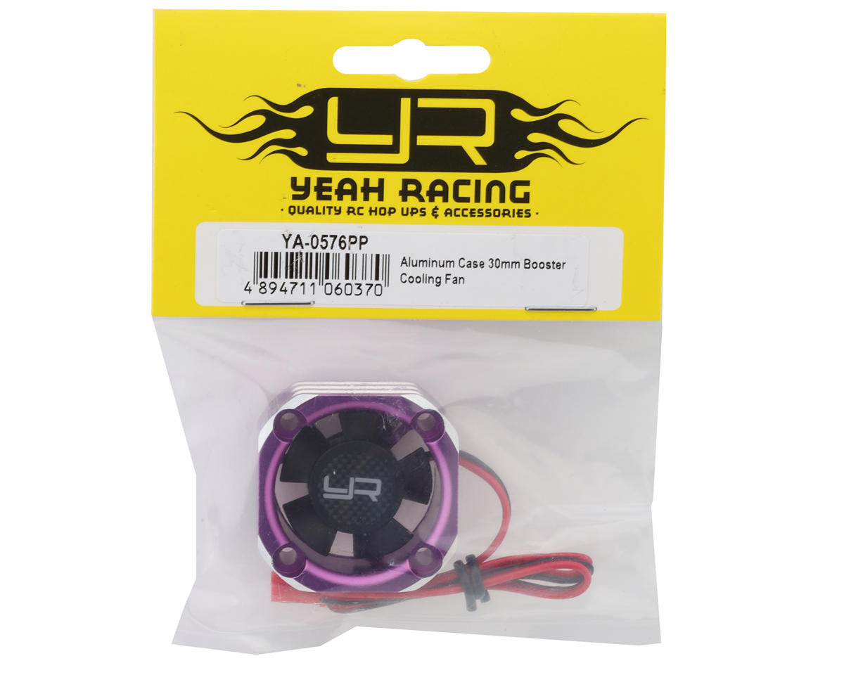 Yeah Racing 30x30mm Aluminum Case Booster Fan (Purple)