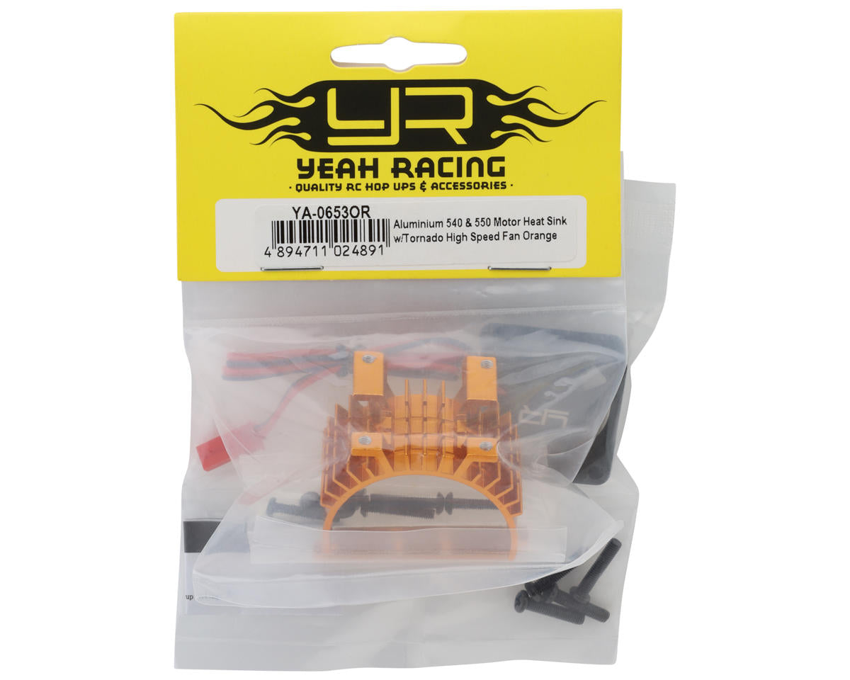 Yeah Racing 540/550 Motor Aluminum Heat Sink w/30mm High Speed Tornado Fan