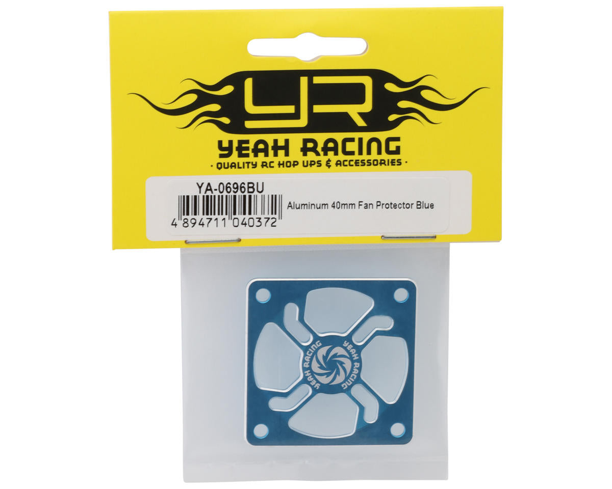 Yeah Racing Aluminum 40mm Fan Protector (Blue)
