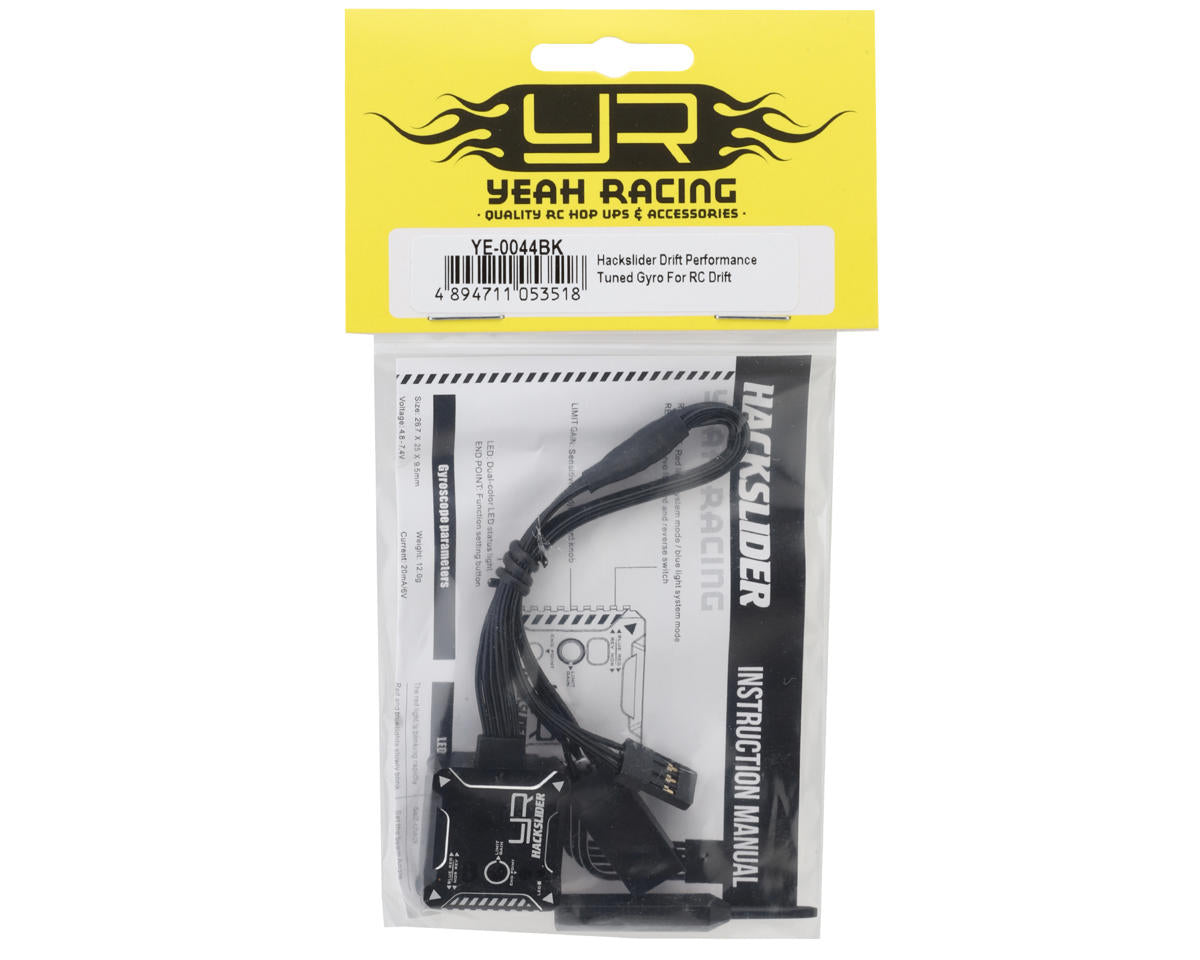 Yeah Racing Hackslider Drift Performance Tuned Competition Gyro (Black)