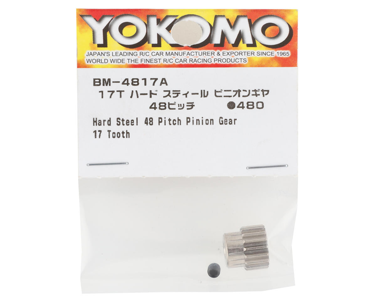 Yokomo Hardened Steel 48P Pinion Gear (3.17mm Bore) (17T)